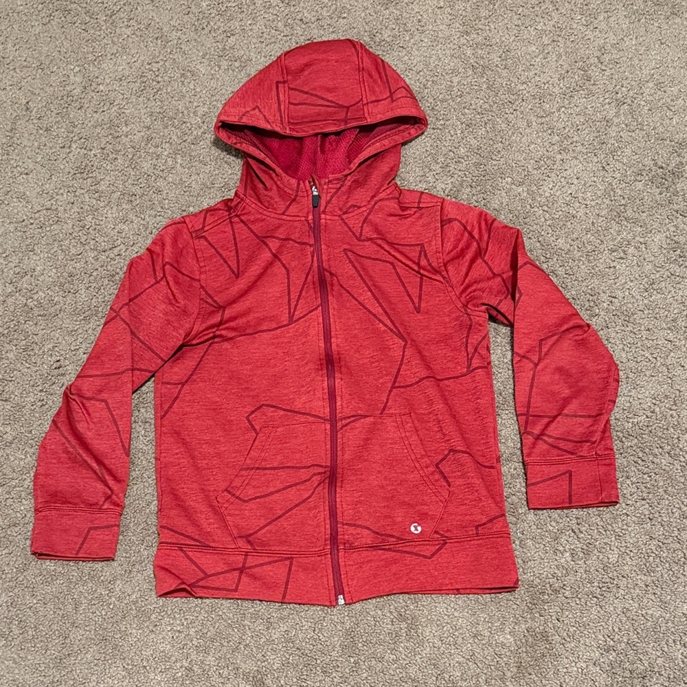Xersion Red Geometric Kids Hoodie